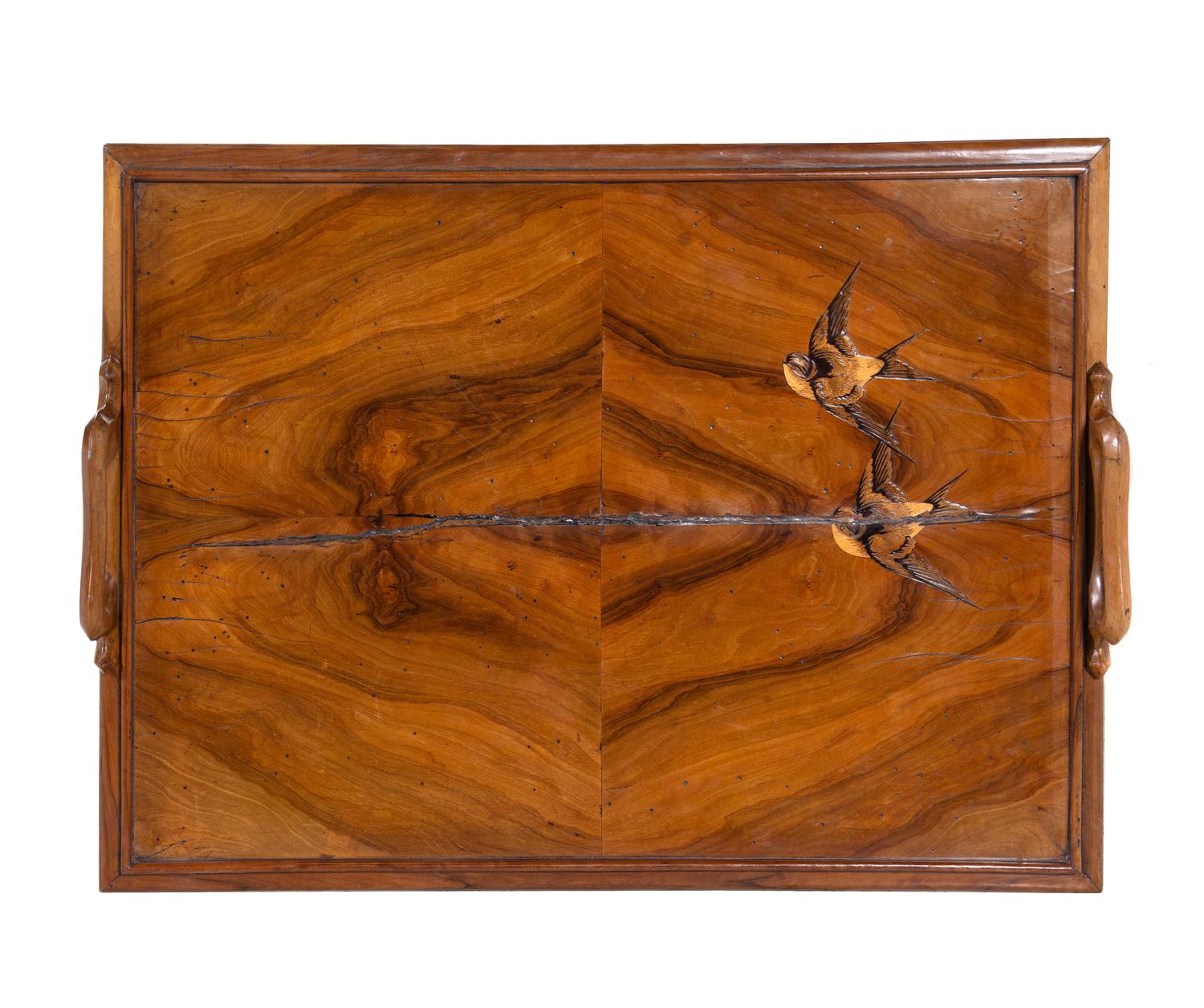 A Continental Mahogany Tray Table