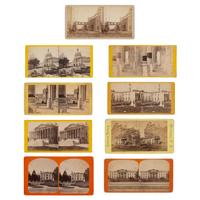 [Lincoln, Abraham] Group of Nine Stereoviews of Lincoln's Funeral in Washington and Richmond