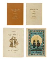 [CHILDREN'S BOOKS]. GREENAWAY, Kate (1846-1901). Almanack for 1883 [ -1895 ]. London: George Routledge & Sons, 1883[-1895]. -- Almanack & Diary for 1897 . London: J.M. Dent & Co., [1896].