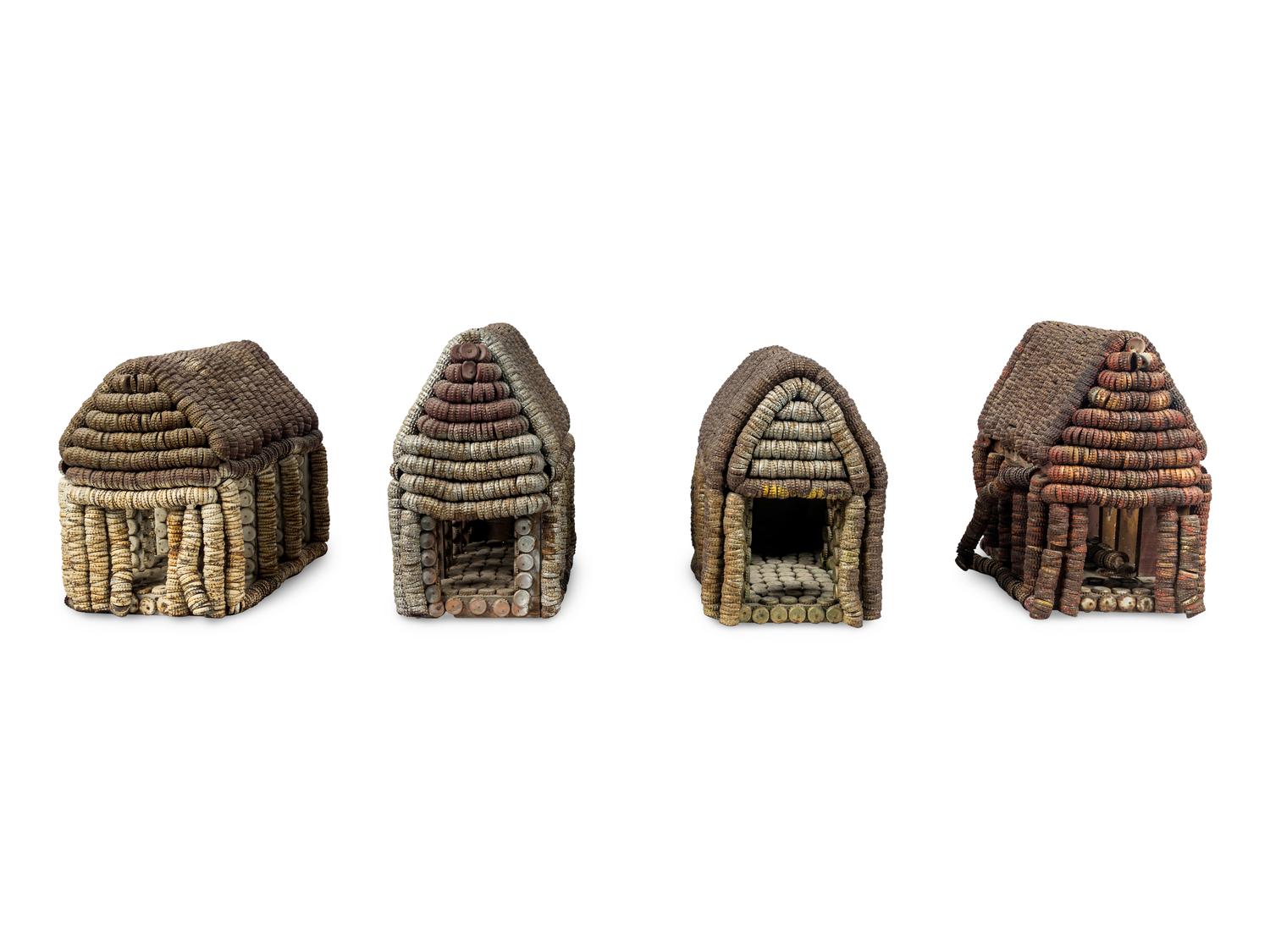 Four Bottle Cap Structures