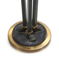 A Set of Four Neoclassical Style Patinated Brass Torchères