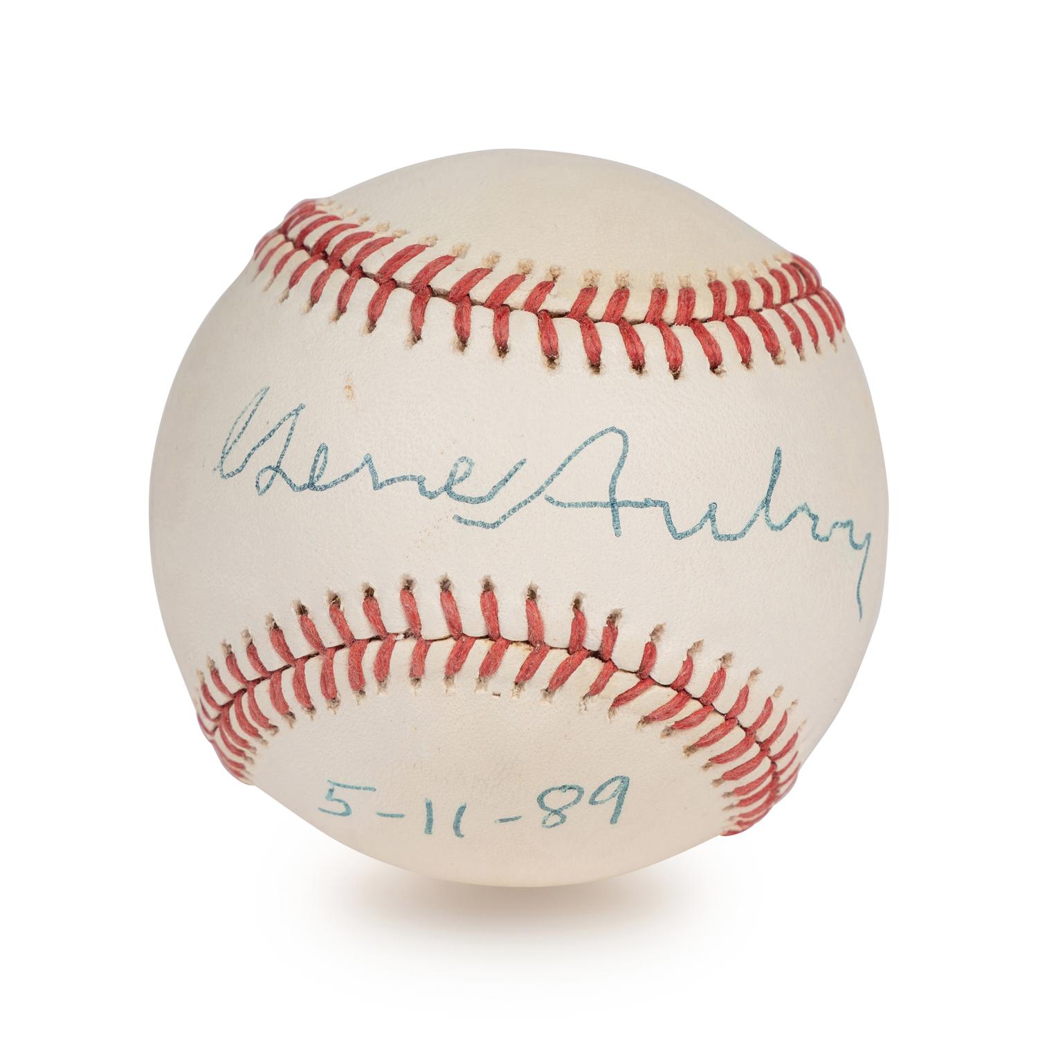 A Gene Autry Single Signed Autograph Baseball (Beckett Authentication Services Hologram),