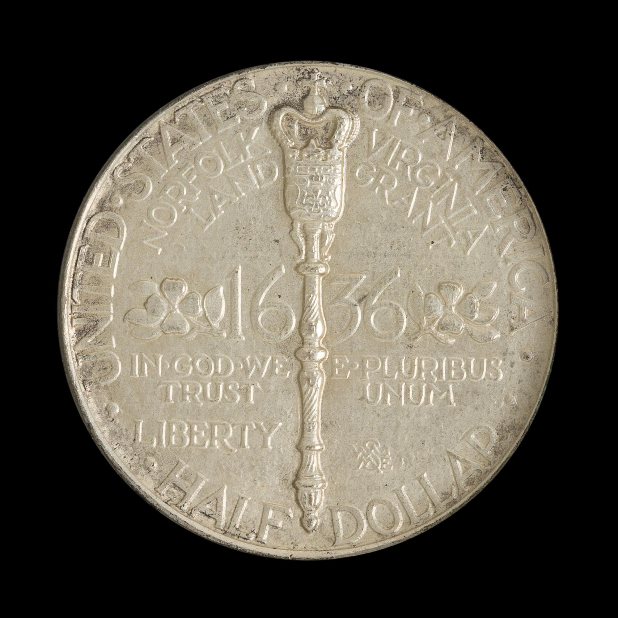 A United States 1936 Norfolk Commemorative 50c Coin