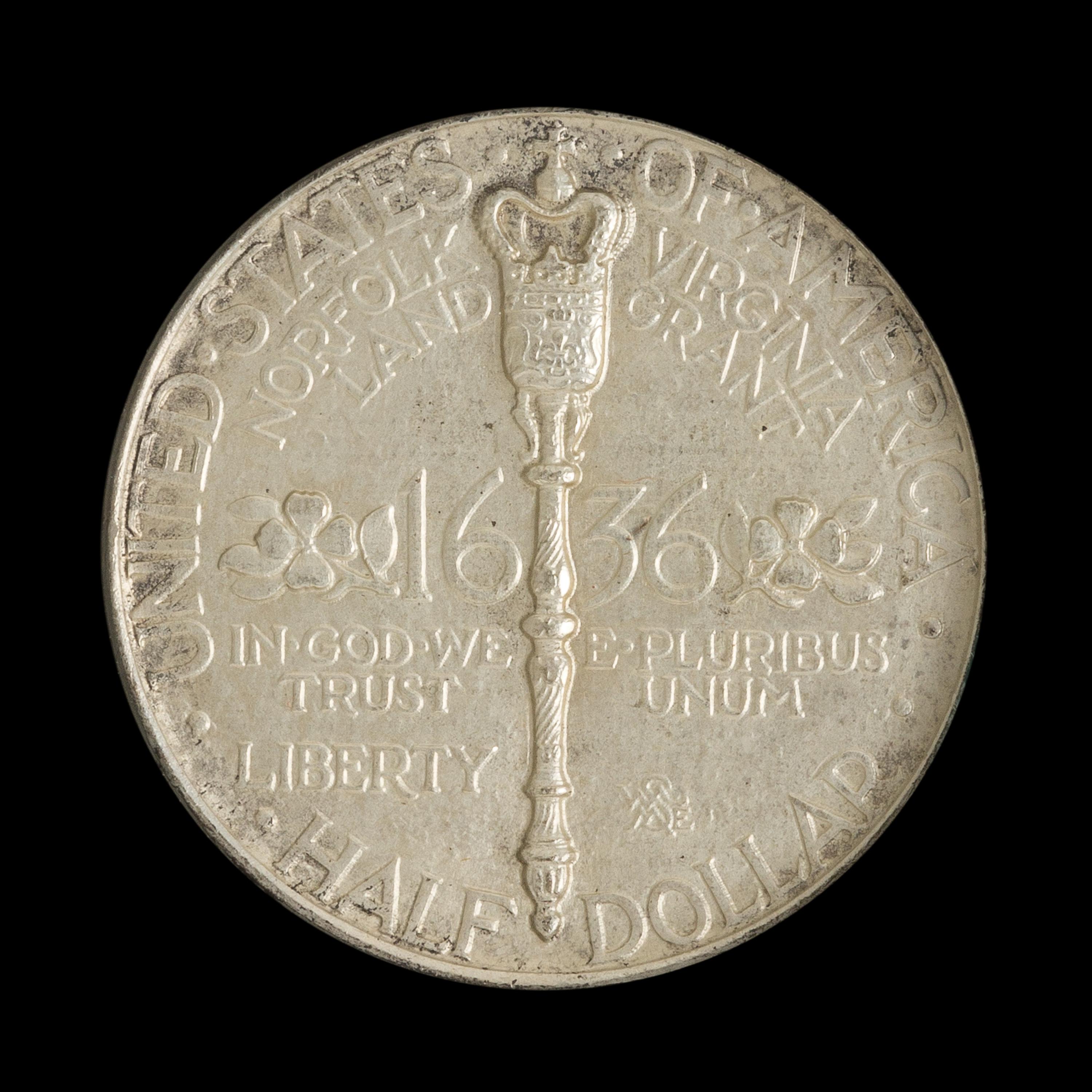 A United States 1936 Norfolk Commemorative 50c Coin