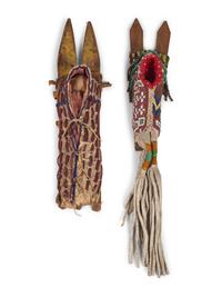 Kiowa Beaded Hide Toy Cradles