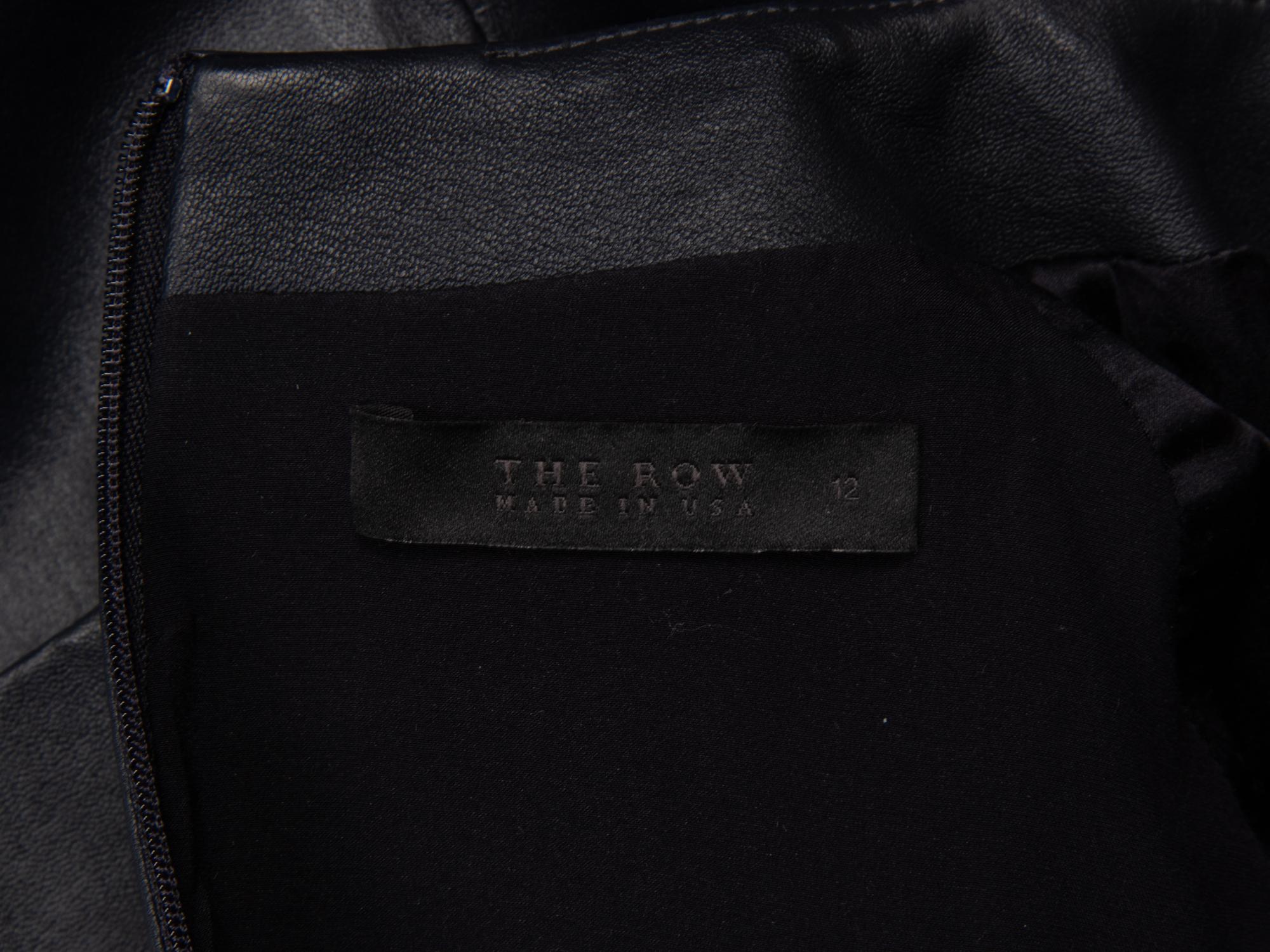 The Row, Fitted Leather Dress