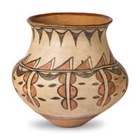 San Ildefonso Polychrome Pottery Jar