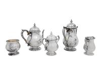 An American Silver Five-Piece Tea and Coffee Service