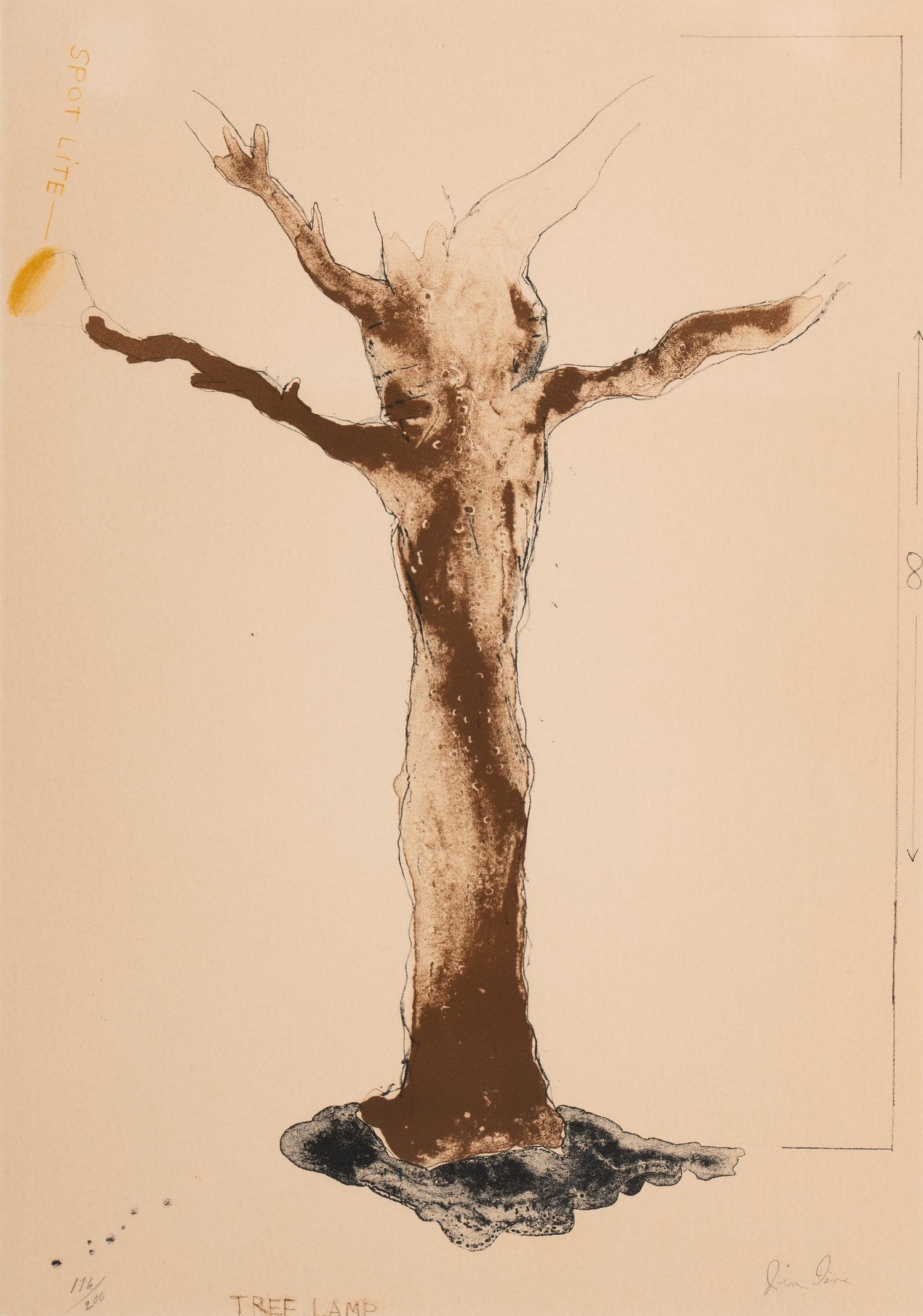 Jim Dine (American, b. 1935) — Tree Lamp (from The Picture of Dorian Gray Edition B portfolio), 1968