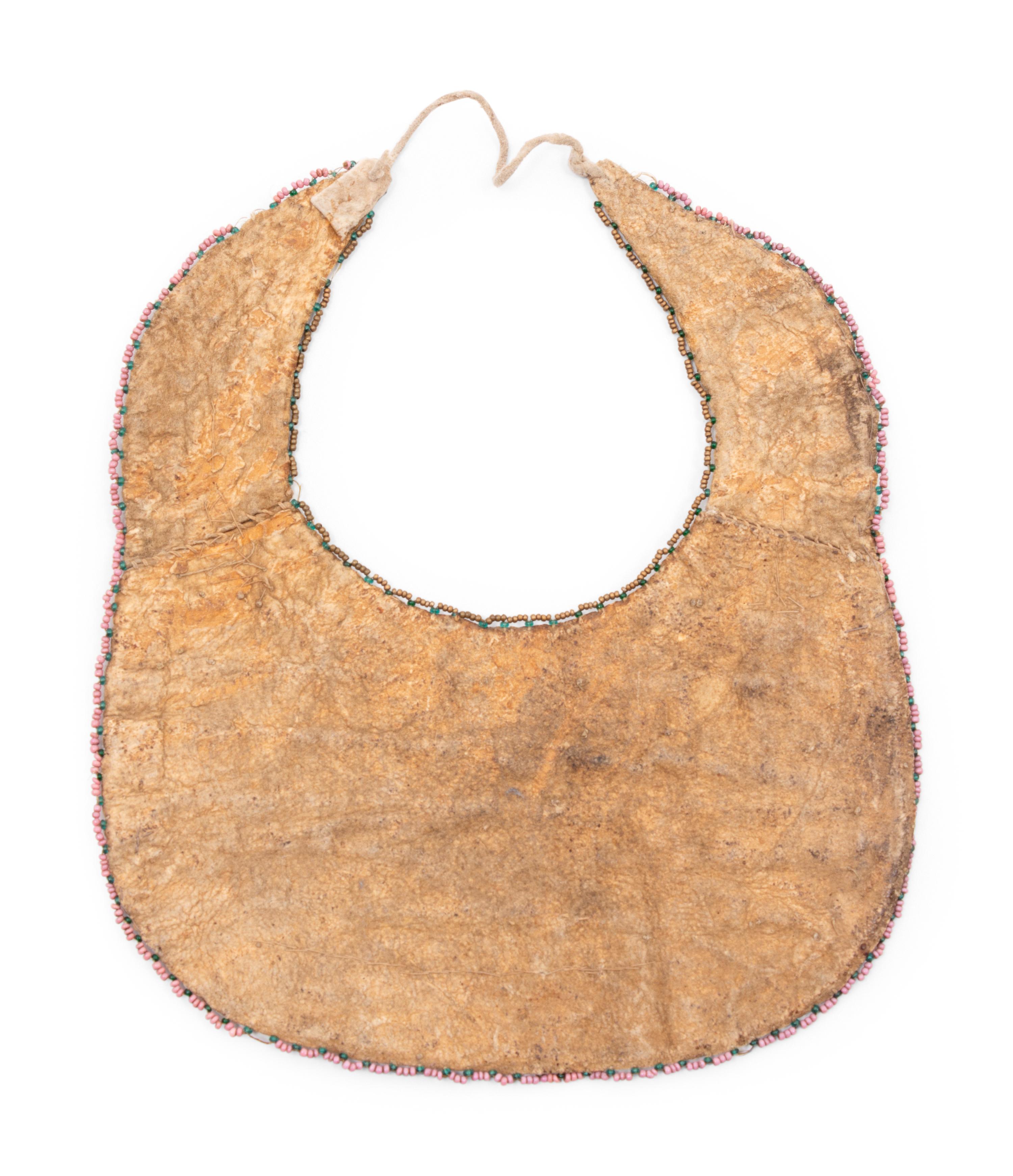 Sioux Child's Beaded Hide Bib