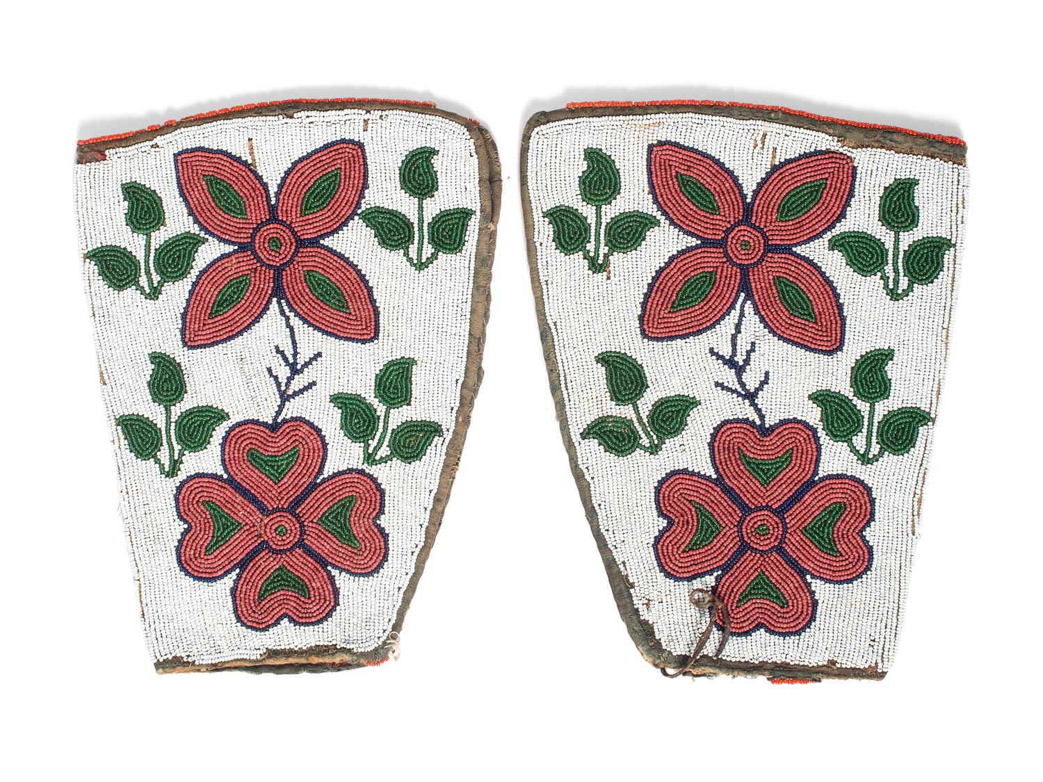 Blackfeet Beaded Hide Cuffs