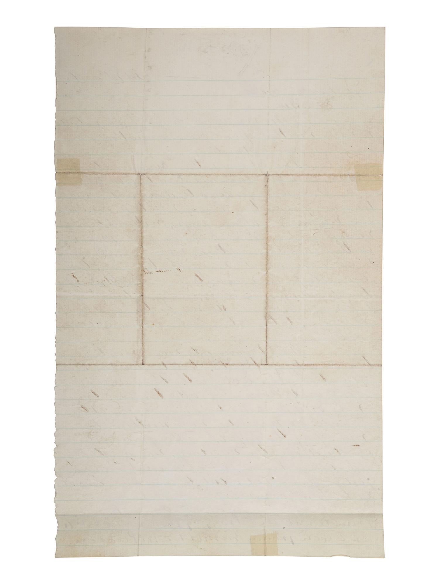 [RECONSTRUCTION]. Threatening letter to a "carpet bagger" instructing recipient to leave the county.