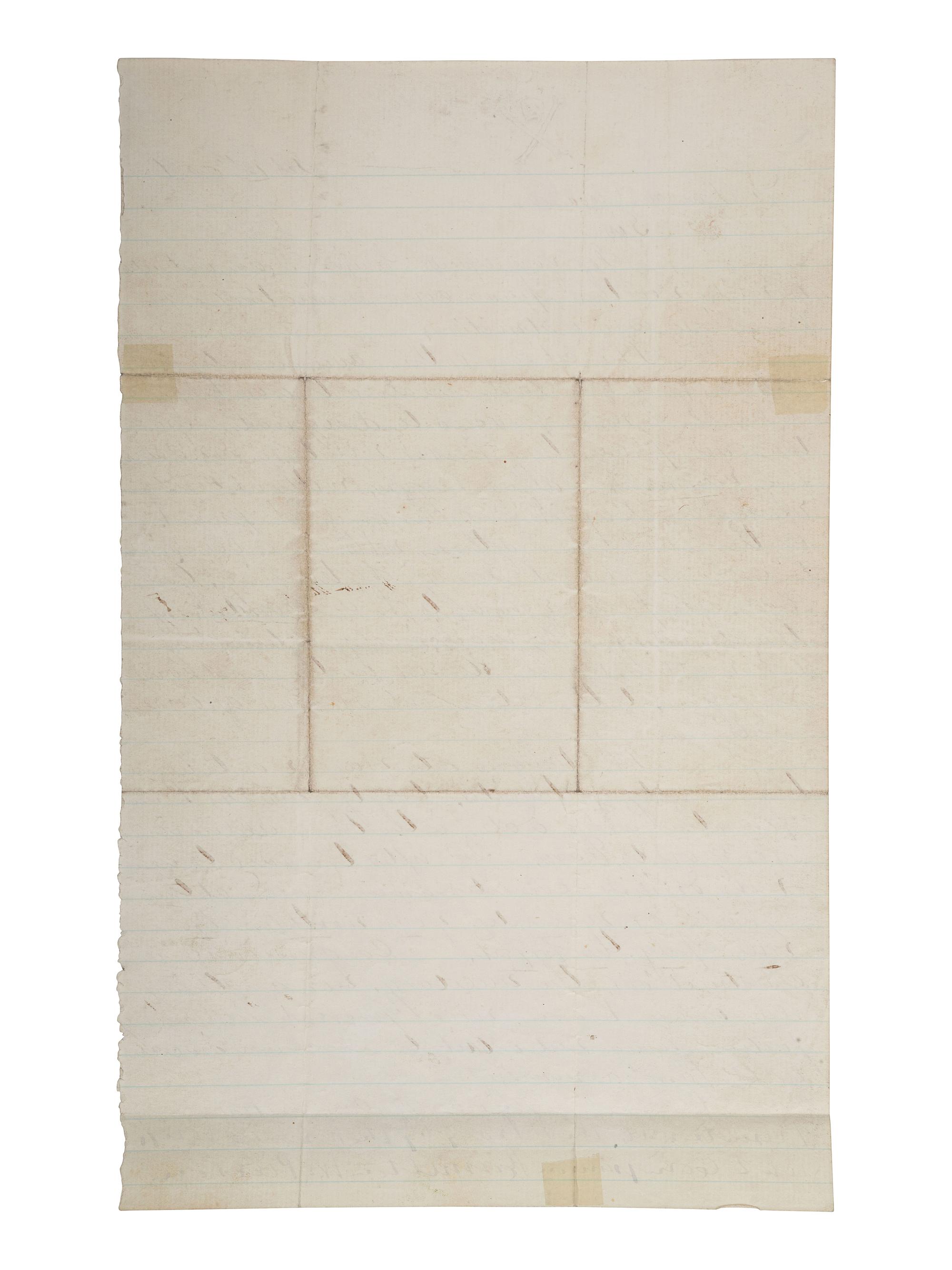 [RECONSTRUCTION]. Threatening letter to a "carpet bagger" instructing recipient to leave the county.