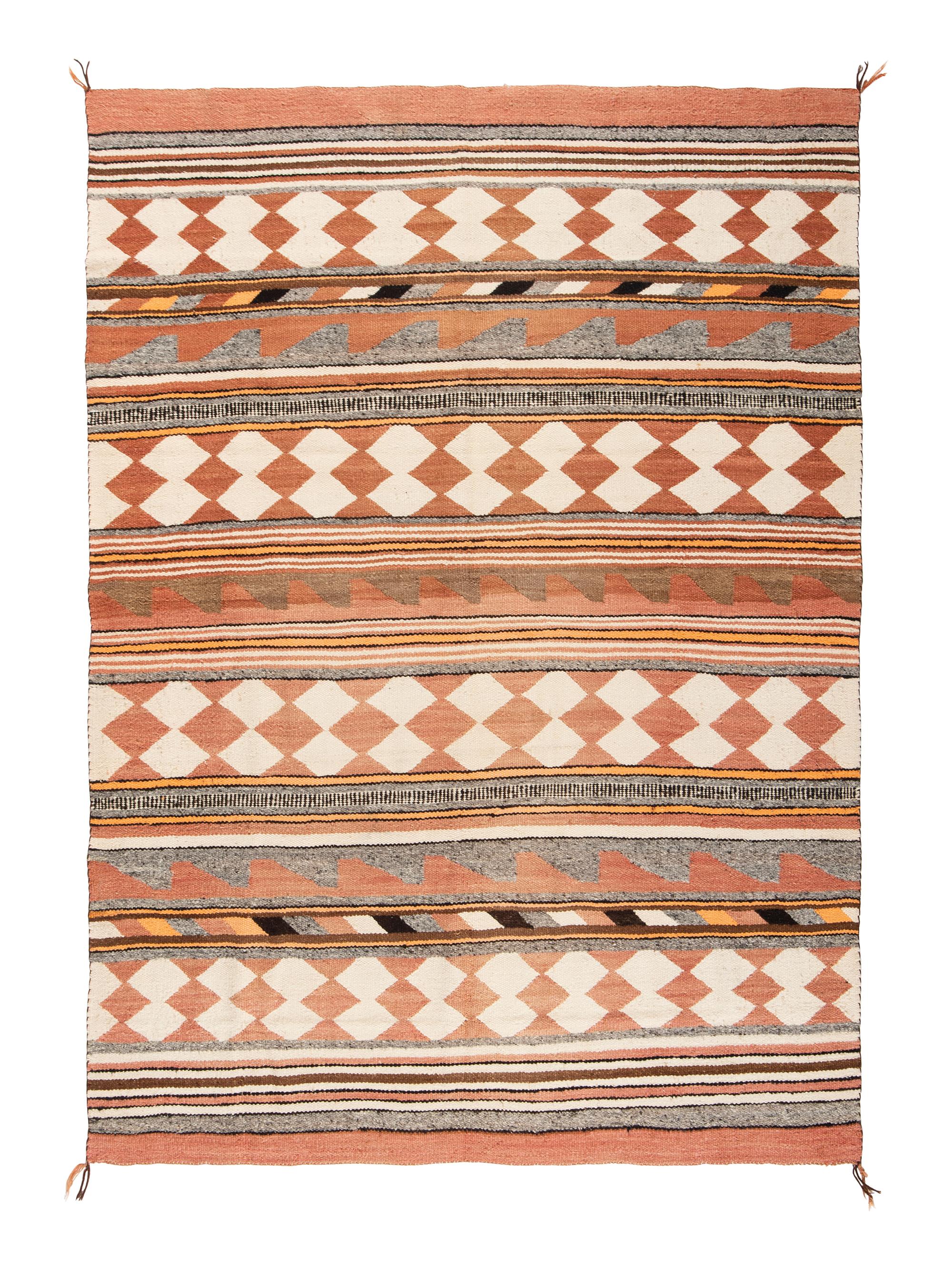 Navajo Crystal Pattern Weaving / Rug