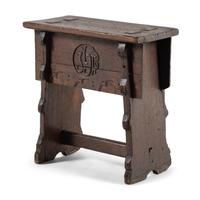 A Gothic Revival Oak Joint Stool