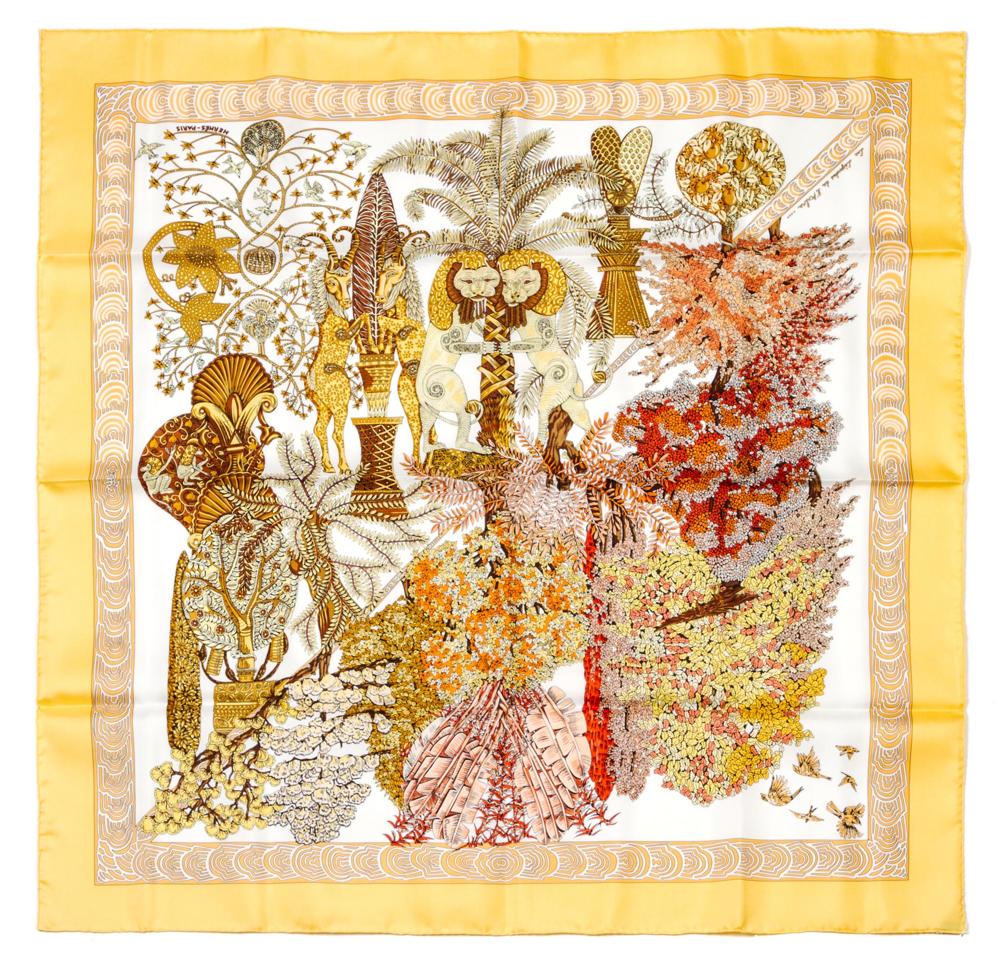 An Hermes Silk Scarf, 35 x 35 inches.