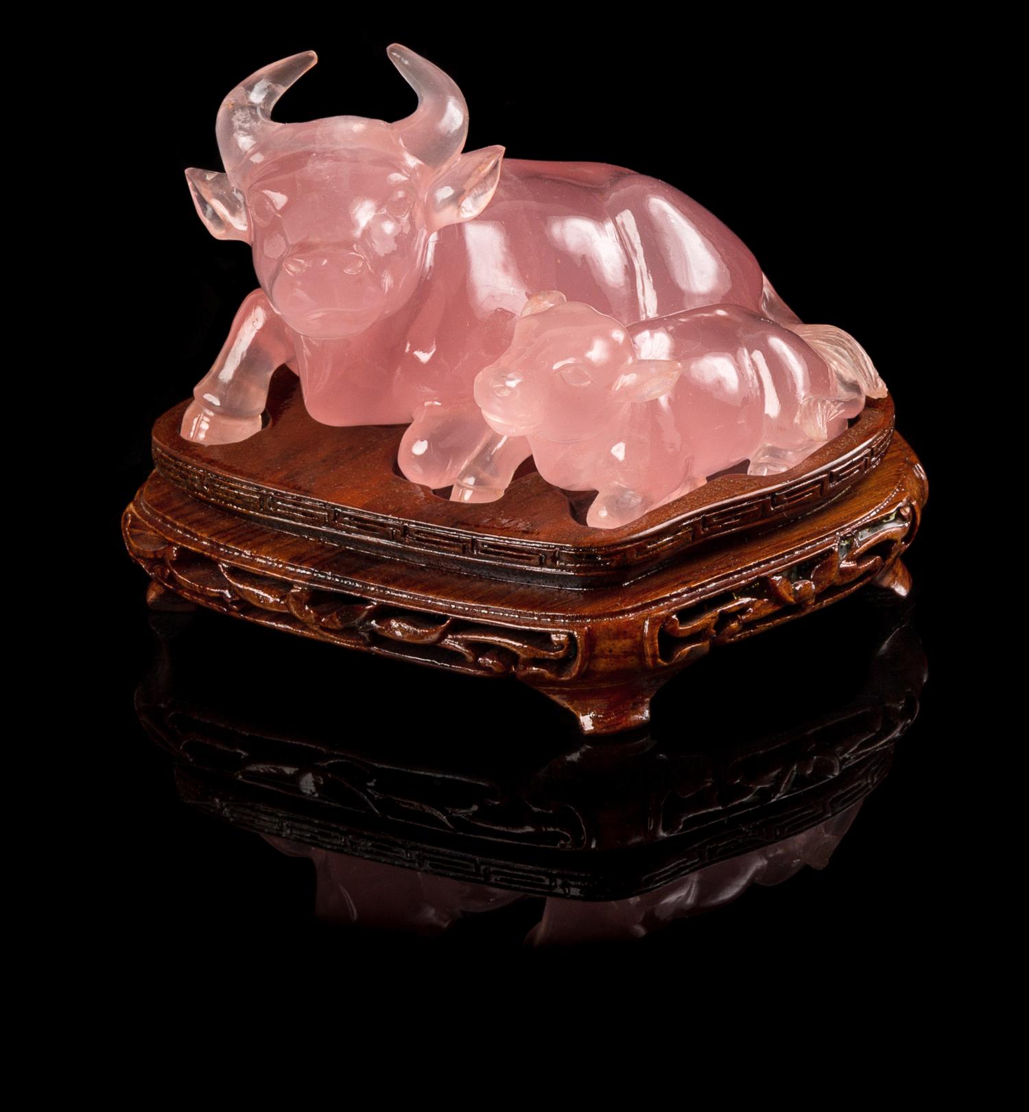 Two Chinese Hardstone Figures of Animals