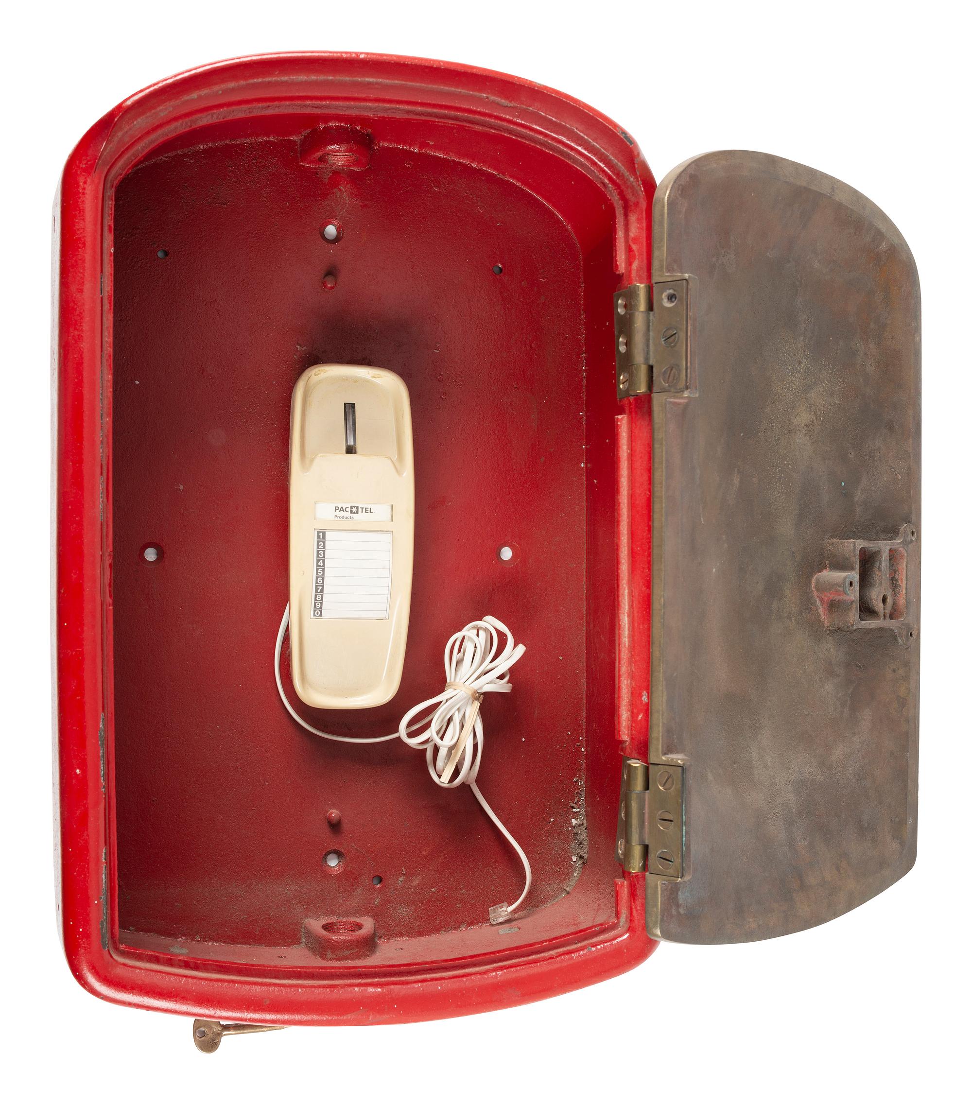 A Gamewell Co. Brass and Cast Iron Wall Mounted Electric Terminal Box