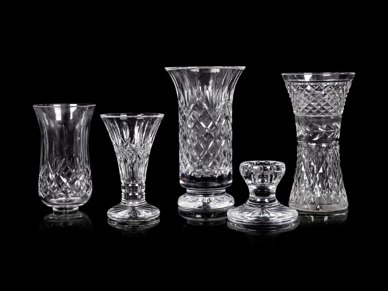 A Group of Waterford Cut Glass Articles