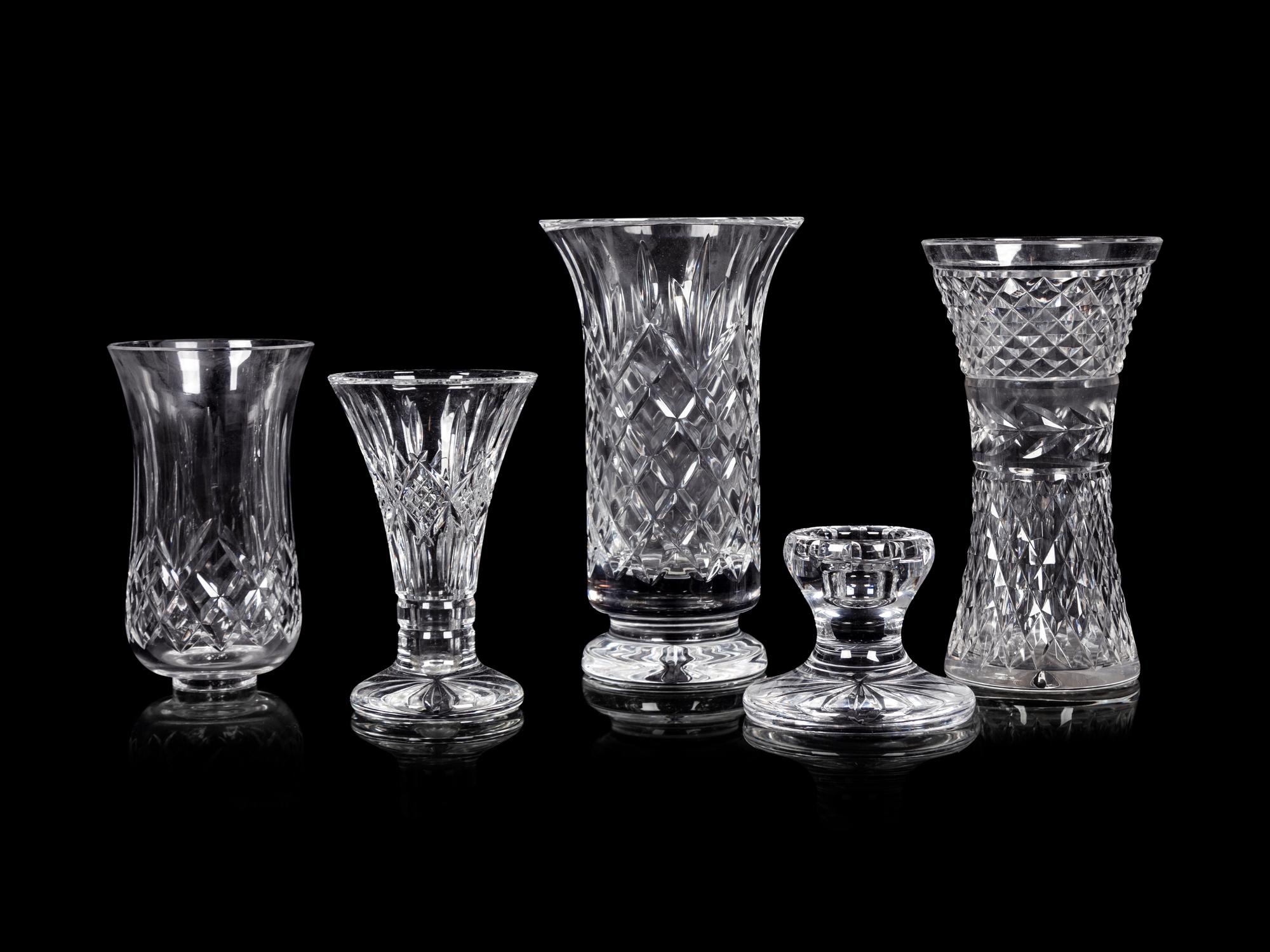 A Group of Waterford Cut Glass Articles