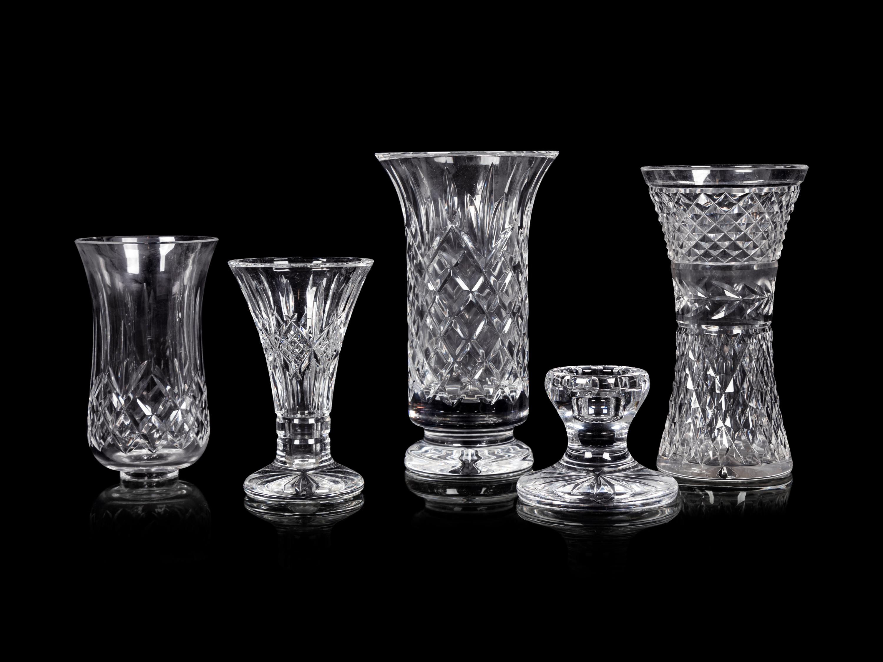 A Group of Waterford Cut Glass Articles