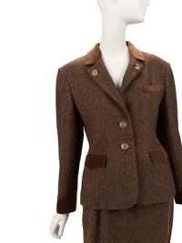 Hermès Tweed Skirt Suit, 1980s
