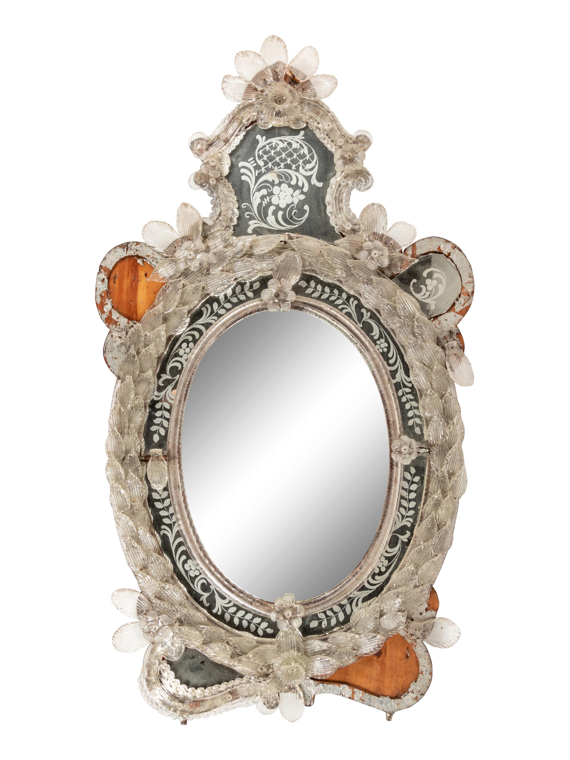 A Venetian Glass Mirror