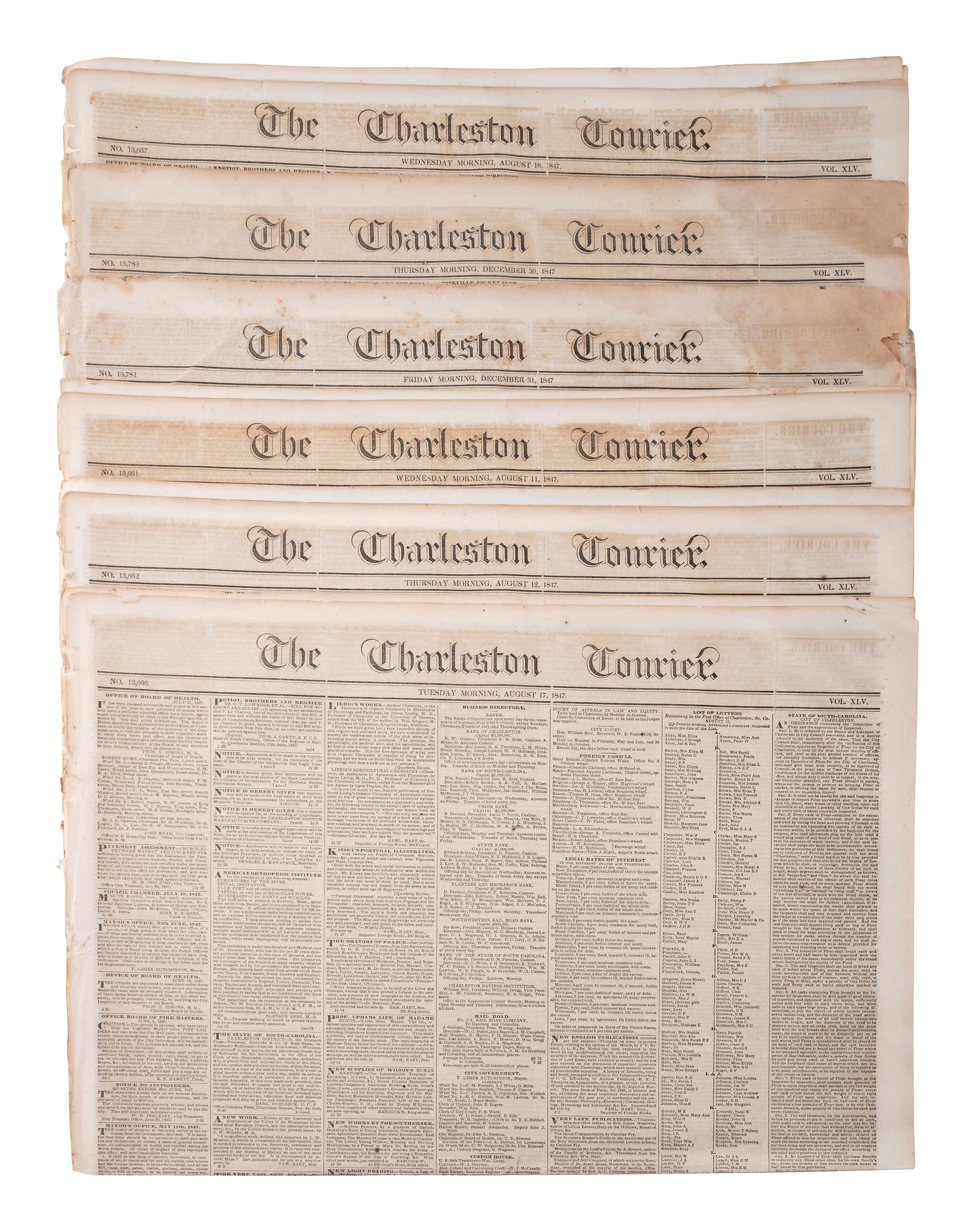 [WAR OF 1812 - NEWSPAPERS]. Over 130 newspapers reporting on the War of 1812, including: