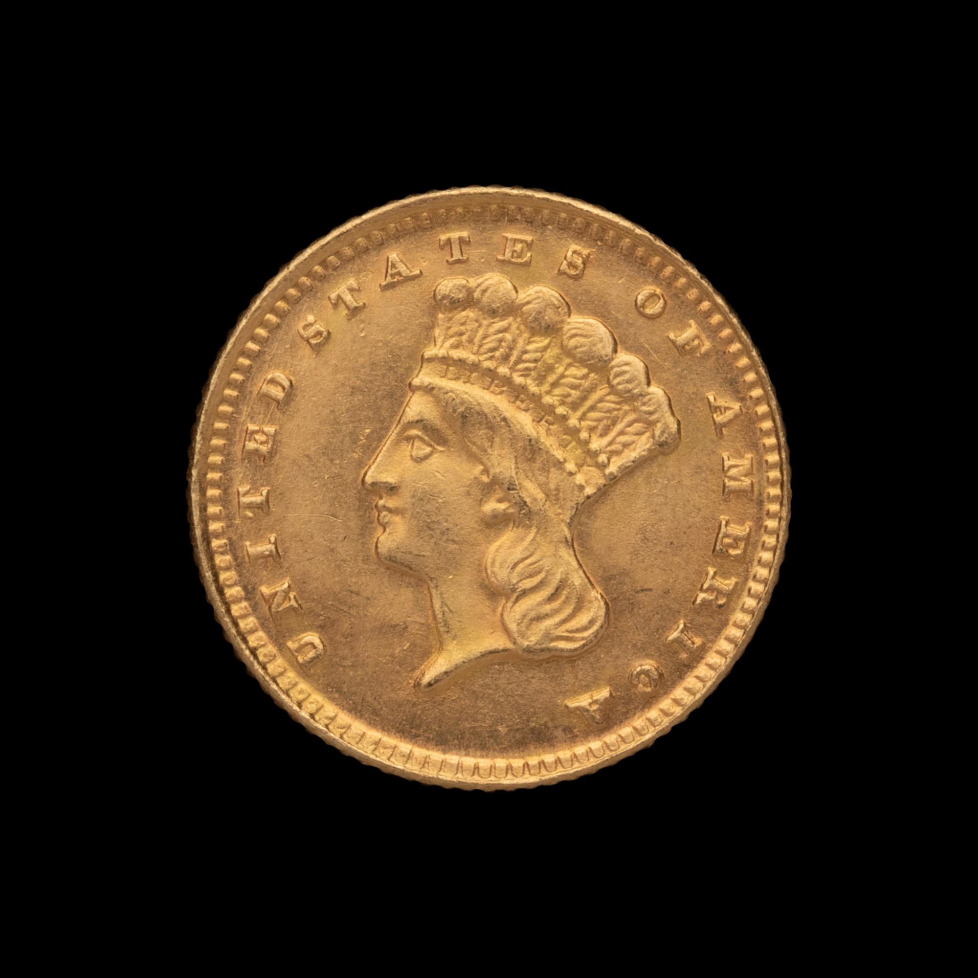 An 1887 Indian Princess $1 Gold Coin