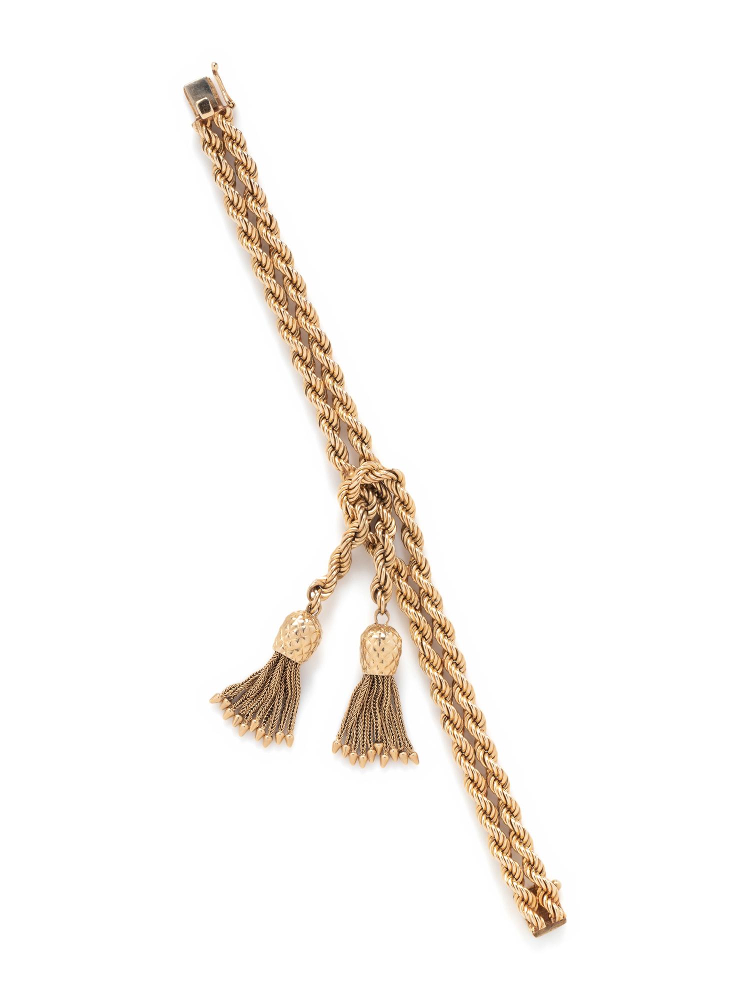 TIFFANY & CO., YELLOW GOLD BRACELET