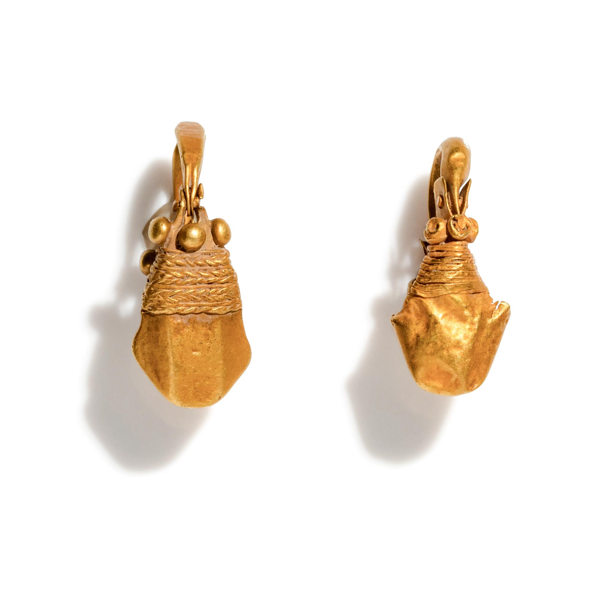 A Pair of Parthian Gold Earrings
