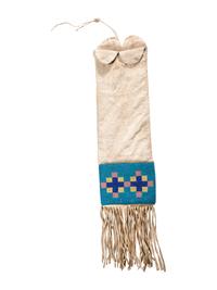 Blackfeet Beaded Hide Tobacco Bag