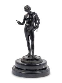 An Italian Bronze Figure of Narcissus