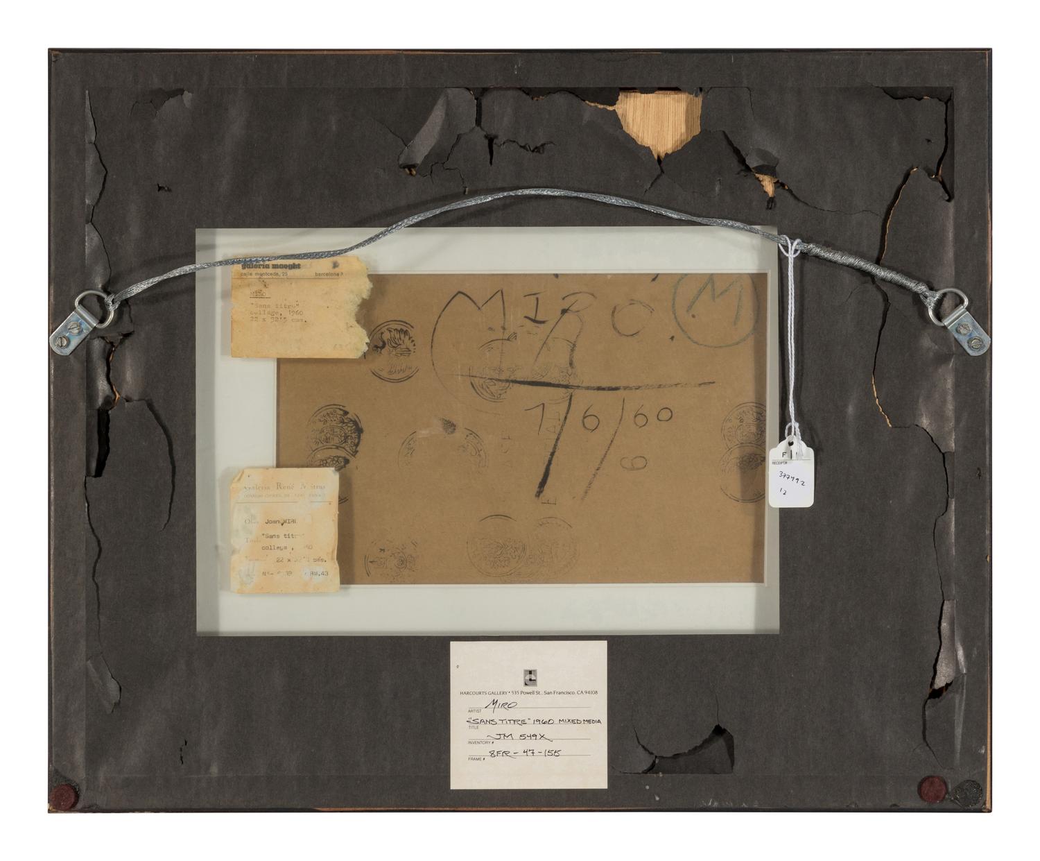 Joan Miró (Spanish, 1893-1983) — Sans Titre , 1960