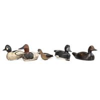 Nine Painted Duck Decoys