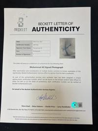 A Muhammad Ali Signed Autograph Print (Beckett Authentication Services Letter),