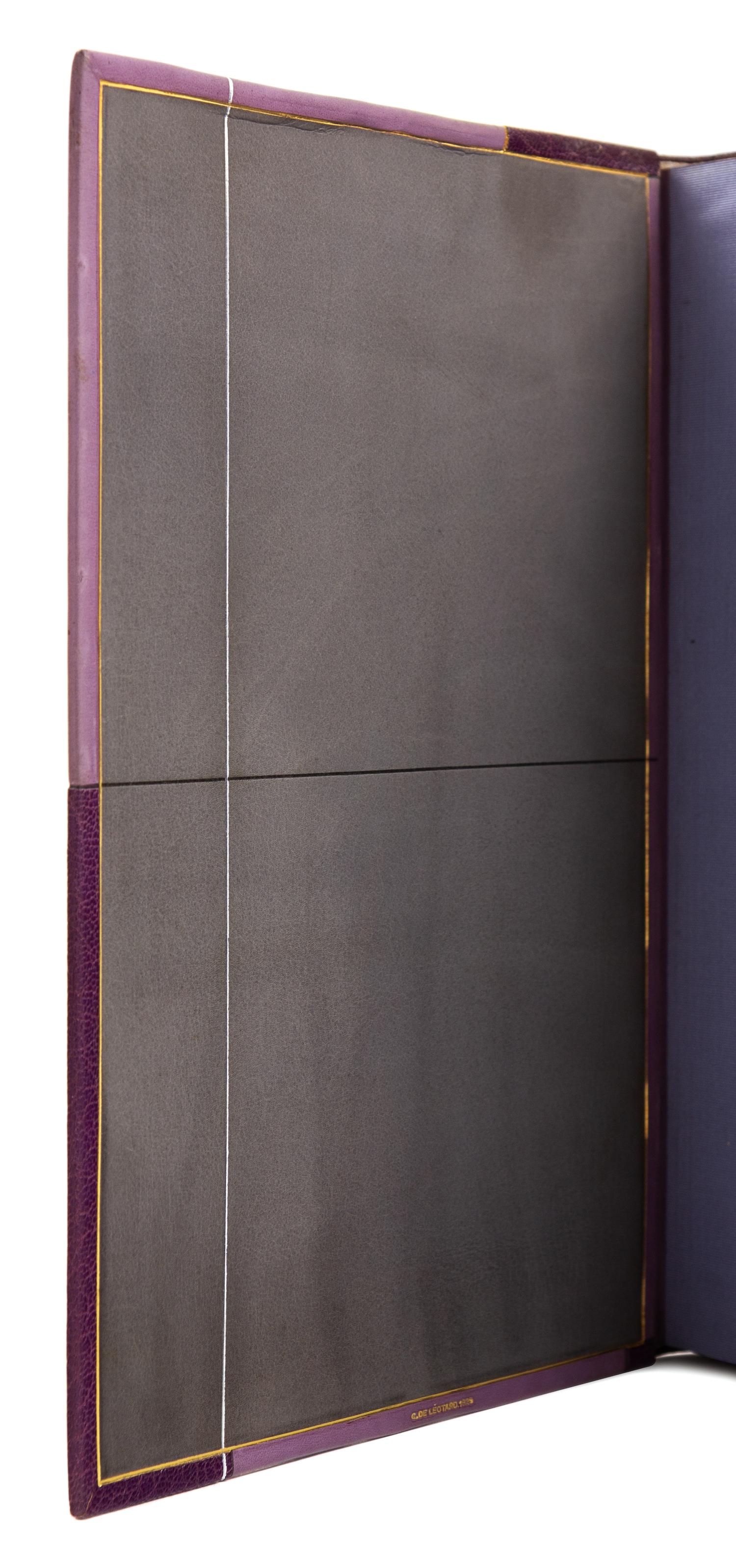 [BINDINGS]. [LÉOTARD, GENEVIÈVE - BINDER]. A group of 2 works in fine Art Deco bindings by Léotard.