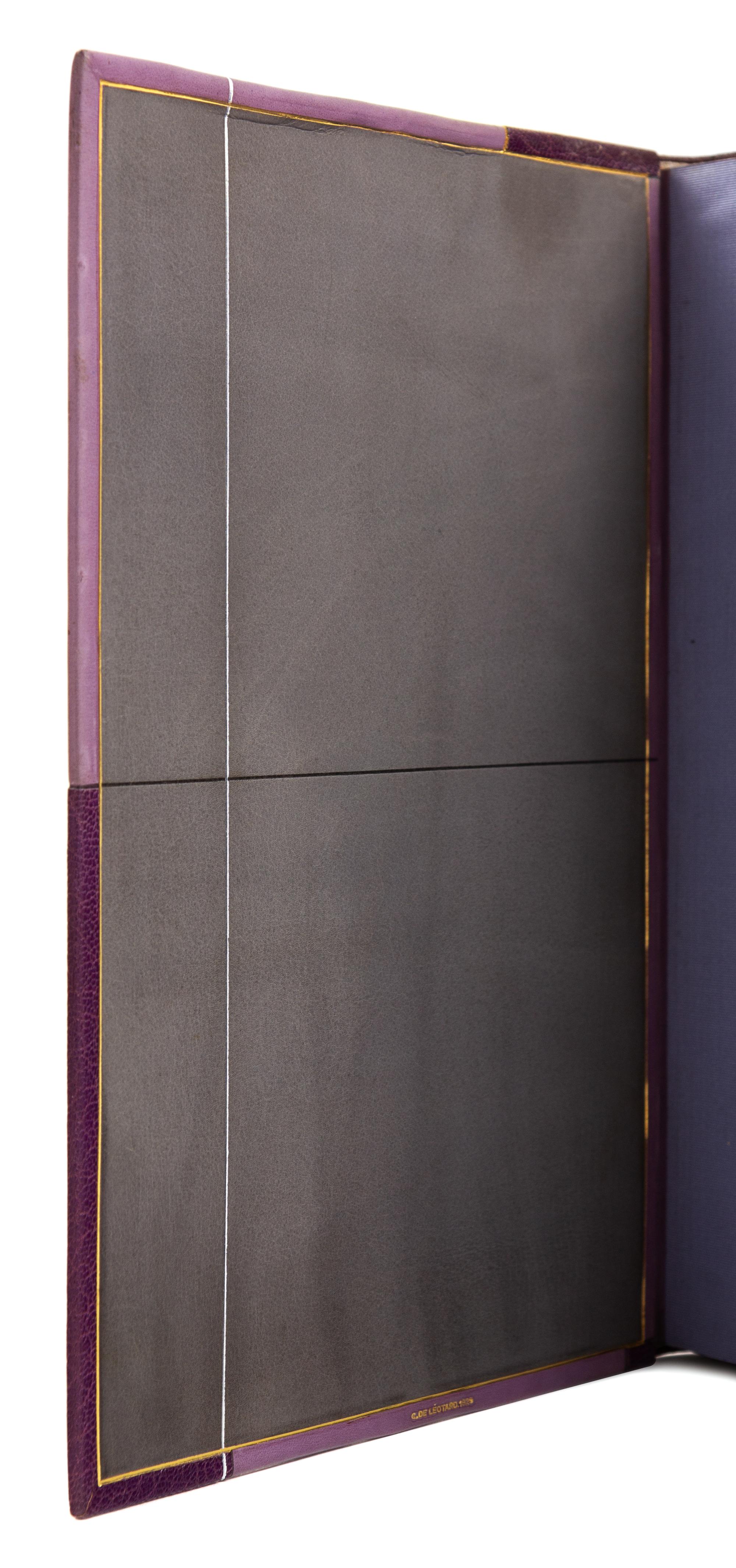 [BINDINGS]. [LÉOTARD, GENEVIÈVE - BINDER]. A group of 2 works in fine Art Deco bindings by Léotard.