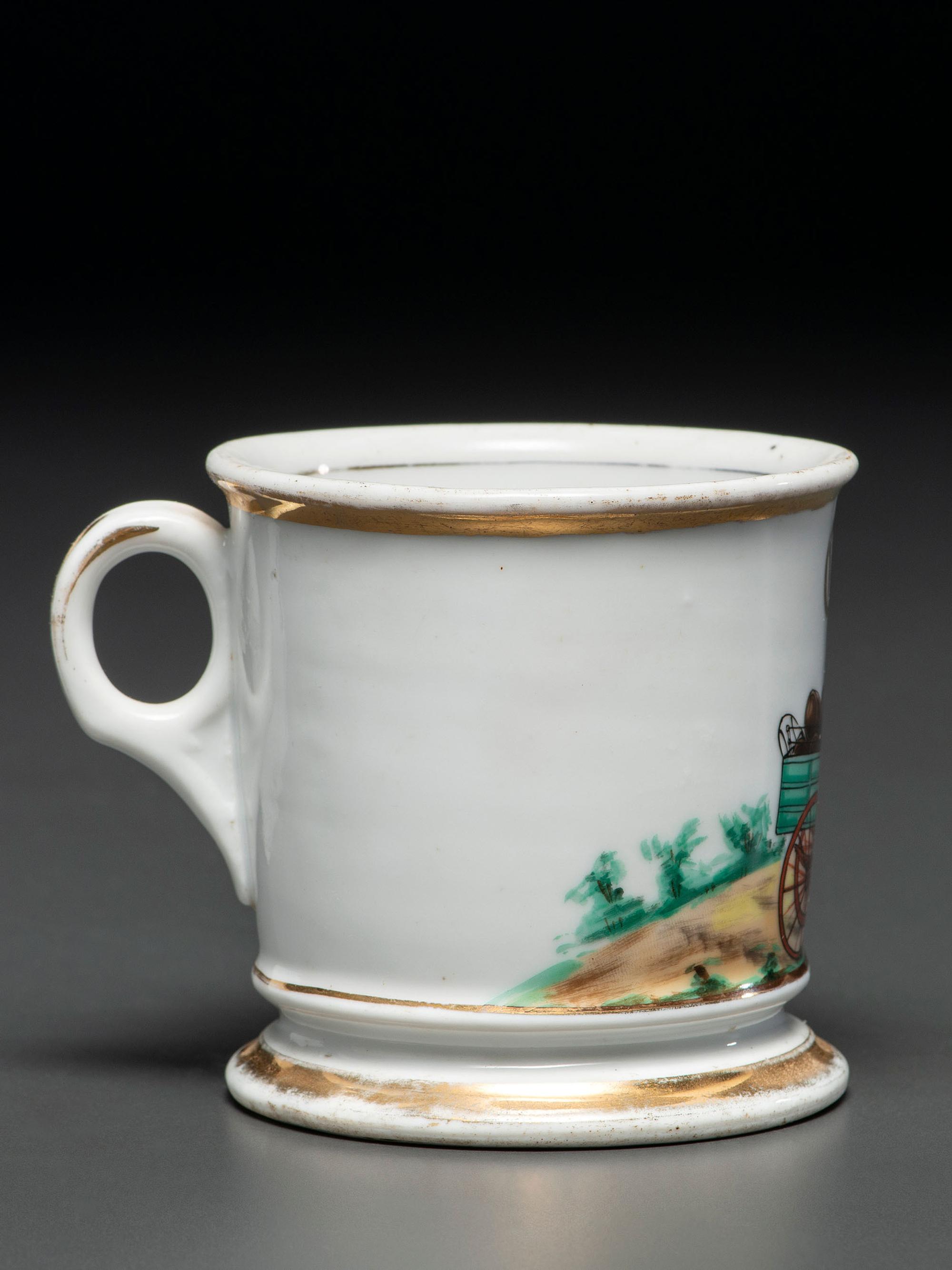 A Brewery Deliveryman's Porcelain Occupational Shaving Mug