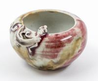A Flambe Porcelain Water Dropper Diameter 2 7/8 inches. — 19TH CENTURY