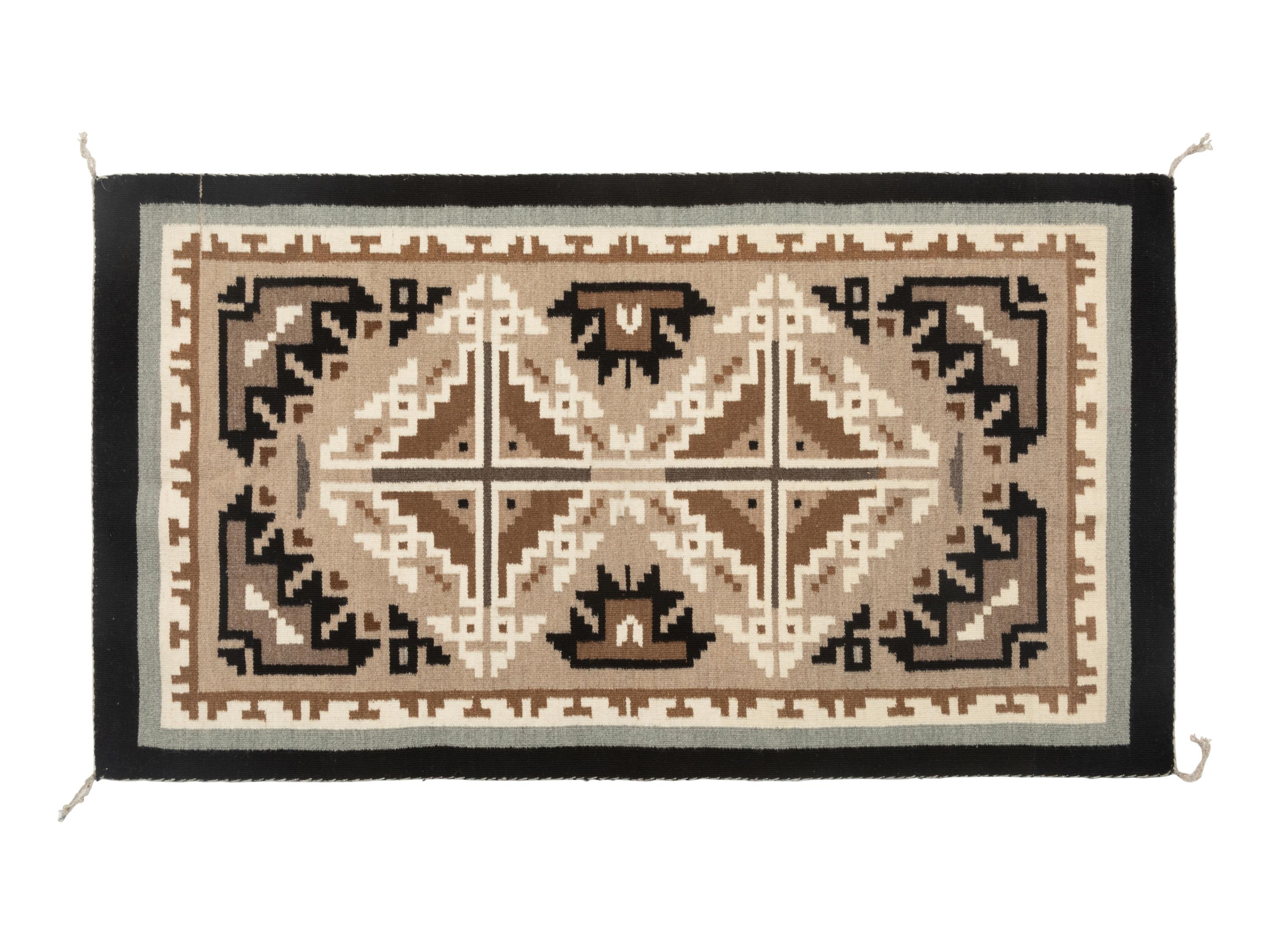 Navajo Two Grey Hills Weaving / Rug