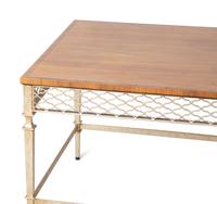 A Pair of Tommy Parzinger Style Mid Century Walnut Low Tables — 20TH CENTURY