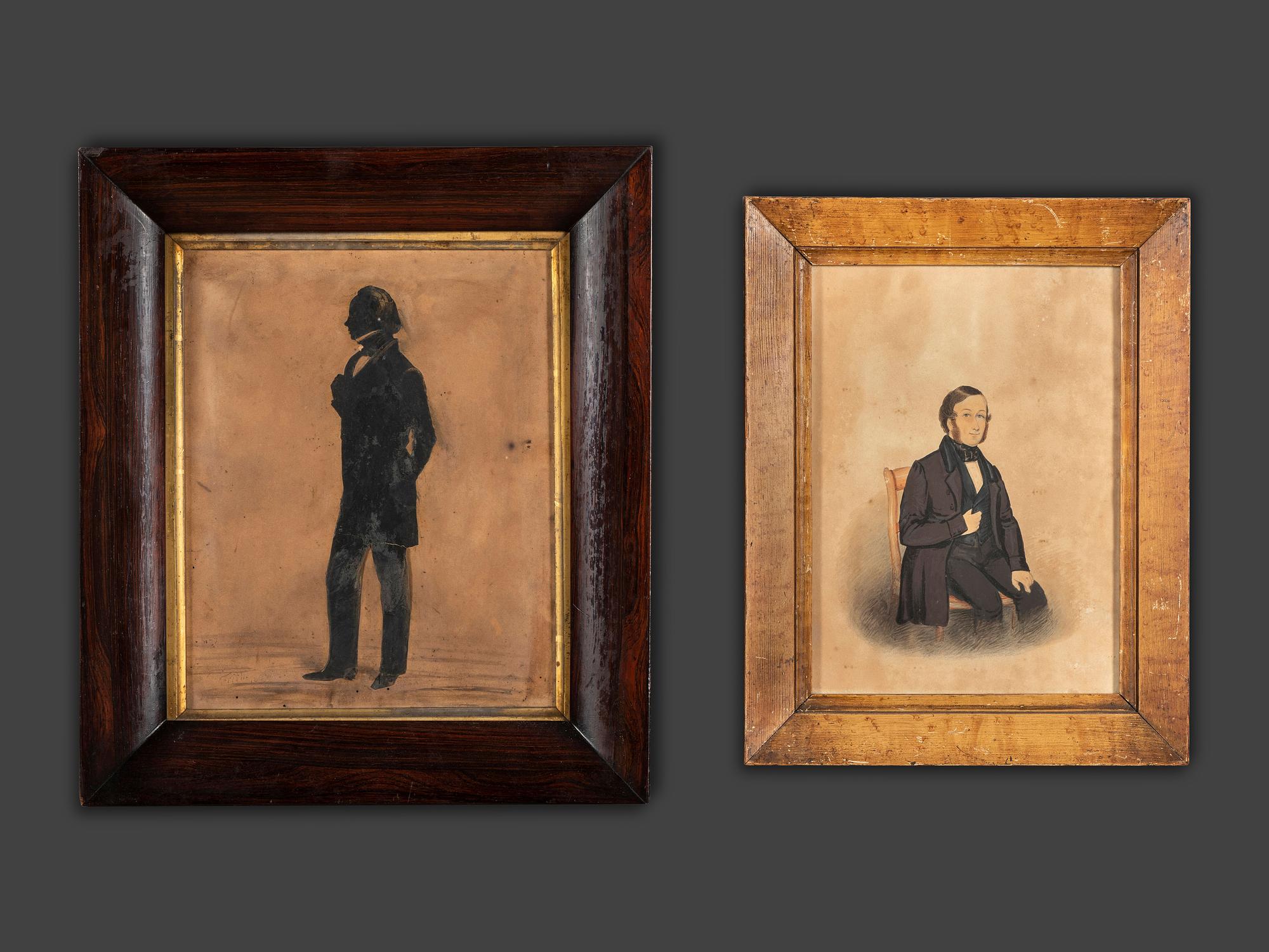 Eleven Watercolor Portraits of Gentleman