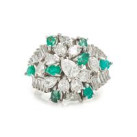 EMERALD AND DIAMOND RING