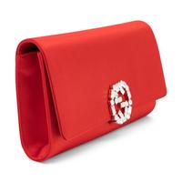 Gucci, Scarlet Satin Clutch