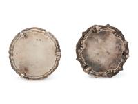 Two English Silver Waiters