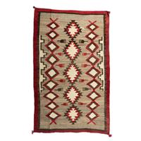 Navajo Pictorial Weaving / Rug, with Weaving Combs