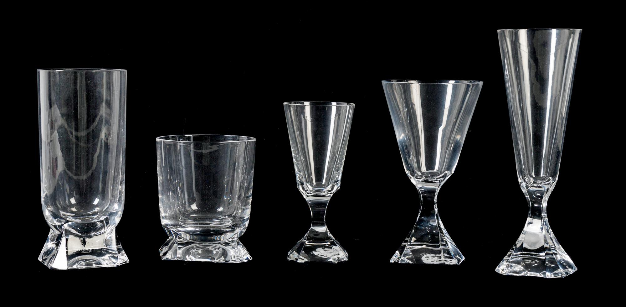 A Villeroy & Boch Stemware Service Height of tallest 7 3/4 inches. — 20TH CENTURY