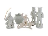 A Collection of Chinese Blanc de Chine Porcelain Items — 20TH CENTURY