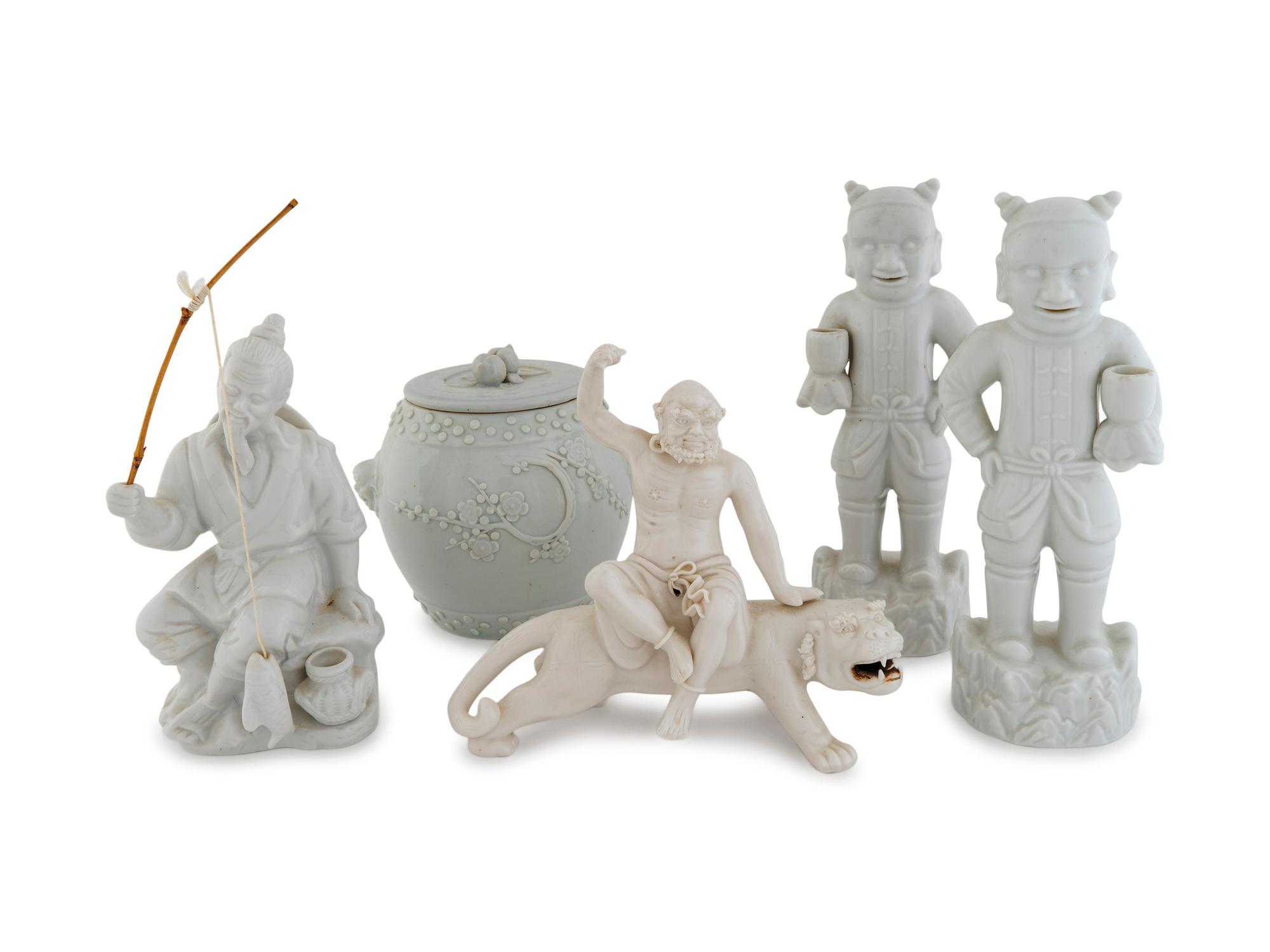 A Collection of Chinese Blanc de Chine Porcelain Items — 20TH CENTURY